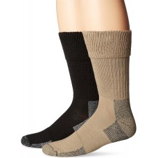 Dr. Scholl's Men's Crew Advanced Relief Socks, 2 Pair, khaki assorted, Men's 7-12