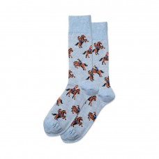 Hotsox Men's Cowboy Socks 1 Pair, Blue Heather, Men's 8.5-12 Shoe