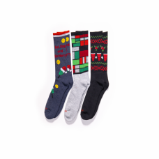 Hot Sox Men's Mondrian Active Crew Socks 1 Pair, Grey Heather, Men's 6-12 Shoe Hot Sox Men's Mondrian Active Crew Socks 1 Pair, Grey Heather, Men's 6-12 Shoe