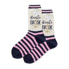 Hotsox Women's Nauti Bride Crew Socks 1 Pair, Navy, Women's 9-11 Hotsox Women's Nauti Bride Crew Socks 1 Pair, Navy, Women's 9-11