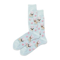 Hotsox Men's Easter Dogs Crew Socks 1 Pair, Mint Melange, Men's 10-13 Hotsox Men's Easter Dogs Crew Socks 1 Pair, Mint Melange, Men's 10-13