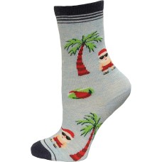 Hot Sox Kid's Summer Santa Crew Sock 1 Pair, Mint Melange, Medium/Large Hot Sox Kid's Summer Santa Crew Sock 1 Pair, Mint Melange, Medium/Large