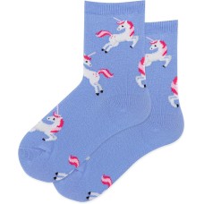 Hot Sox Kid's Unicorn Socks 1 Pair, Periwinkle, X-Small/Small Hot Sox Kid's Unicorn Socks 1 Pair, Periwinkle, X-Small/Small