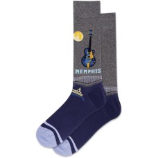 Hot Sox Men's Memphis Crew Socks 1 Pair, Charcoal Heather, Men's 10-13 Shoe Hot Sox Men's Memphis Crew Socks 1 Pair, Charcoal Heather, Men's 10-13 Shoe