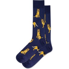 Hot Sox Men's German Shepherd Crew Socks 1 Pair, Navy, Men's 10-13 Shoe Hot Sox Men's German Shepherd Crew Socks 1 Pair, Navy, Men's 10-13 Shoe