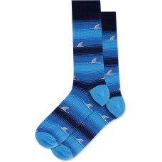 Hot Sox Men's Shark Crew Socks 1 Pair, Navy, Men's 10-13 Shoe Hot Sox Men's Shark Crew Socks 1 Pair, Navy, Men's 10-13 Shoe
