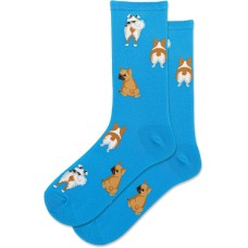 Hot Sox Women's Dog Tails Crew Socks 1 Pair, Turquoise, Women's 9-11 Shoe Hot Sox Women's Dog Tails Crew Socks 1 Pair, Turquoise, Women's 9-11 Shoe