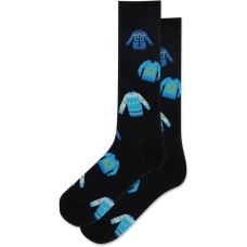 HotSox Men's Hanukkah Sweater Socks 1 Pair, Black, Men's 10-13 Shoe HotSox Men's Hanukkah Sweater Socks 1 Pair, Black, Men's 10-13 Shoe