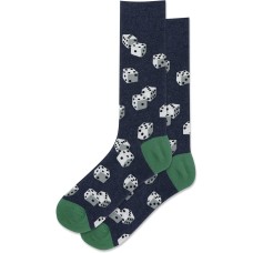 HotSox Men's Dice Socks 1 Pair, Denim Heather, Men's 10-13 Shoe HotSox Men's Dice Socks 1 Pair, Denim Heather, Men's 10-13 Shoe
