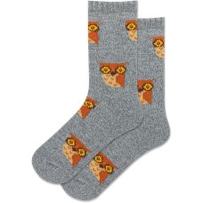 HotSox Women's Owl Boot Socks 1 Pair, Grey, Women's 9-11 Shoe HotSox Women's Owl Boot Socks 1 Pair, Grey, Women's 9-11 Shoe