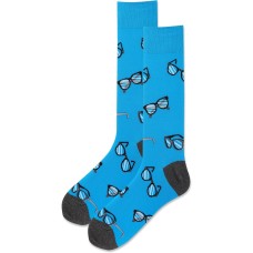 HotSox Men's Glasses Socks 1 Pair, Turquoise, Men's 10-13 Shoe HotSox Men's Glasses Socks 1 Pair, Turquoise, Men's 10-13 Shoe