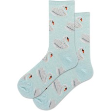 Hot Sox Women's Swans Crew Socks 1 Pair, Mint Heather, Women's 9-11 Shoe Hot Sox Women's Swans Crew Socks 1 Pair, Mint Heather, Women's 9-11 Shoe