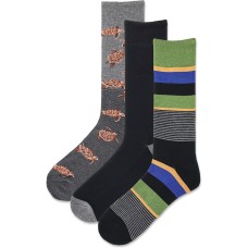Hot Sox Men's Turtles Half Cush Crew Socks 3 Pair, Charcoal Heather, Men's 10-13 Shoe Hot Sox Men's Turtles Half Cush Crew Socks 3 Pair, Charcoal Heather, Men's 10-13 Shoe