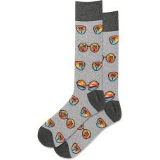 Hot Sox Men's Sunglasses Scene Crew Socks 1 Pair, Grey Heather, Men's 10-13 Shoe Hot Sox Men's Sunglasses Scene Crew Socks 1 Pair, Grey Heather, Men's 10-13 Shoe