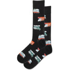 Hot Sox Men's RV Crew Socks 1 Pair, Black, Men's 10-13 Shoe Hot Sox Men's RV Crew Socks 1 Pair, Black, Men's 10-13 Shoe