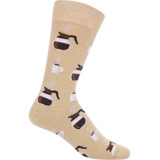 Hot Sox Men's Coffee Socks 1 Pair, Hemp Heather, Men's 10-13 Hot Sox Men's Coffee Socks 1 Pair, Hemp Heather, Men's 10-13