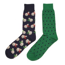 Hot Sox Men's Polar Bears Crew Socks 2 Pair, Denim Assort, Men's 10-13 Hot Sox Men's Polar Bears Crew Socks 2 Pair, Denim Assort, Men's 10-13