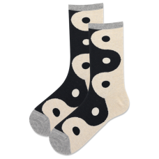 HotSox Women's Yin Yang Socks 1 Pair, Wine, Women's 9-11 Shoe
