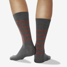 Hot Sox Men's Striped Dachshund Crew Socks 1 Pair, Charcoal Heather, Men's 6-12 Shoe Hot Sox Men's Striped Dachshund Crew Socks 1 Pair, Charcoal Heather, Men's 6-12 Shoe
