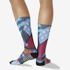 Hot Sox Men's Graffiti Wall Tube Crew Socks 1 Pair, Multicolored, Men's 6-12 Shoe Hot Sox Men's Graffiti Wall Tube Crew Socks 1 Pair, Multicolored, Men's 6-12 Shoe