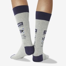 Hot Sox Men's Pisces Zodiac Crew Socks 1 Pair, Grey Heather, Men's 6-12 Shoe Hot Sox Men's Pisces Zodiac Crew Socks 1 Pair, Grey Heather, Men's 6-12 Shoe