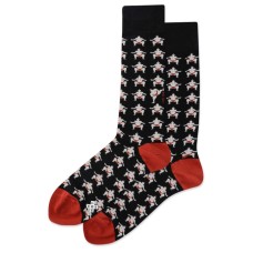 Hot Sox Men's Sumo Pattern Crew Socks 1 Pair, Black, Men's 6-12 Shoe Hot Sox Men's Sumo Pattern Crew Socks 1 Pair, Black, Men's 6-12 Shoe