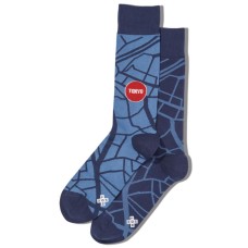 Hot Sox Men's Shibuya Station Crew Socks 1 Pair, Navy, Men's 6-12 Shoe Hot Sox Men's Shibuya Station Crew Socks 1 Pair, Navy, Men's 6-12 Shoe