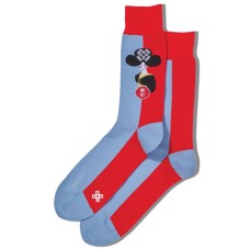 Hot Sox Men's Geisha Portrait Crew Socks 1 Pair, Red, Men's 6-12 Shoe Hot Sox Men's Geisha Portrait Crew Socks 1 Pair, Red, Men's 6-12 Shoe