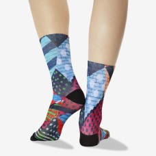 Hot Sox Women's Graffiti Wall Tube Crew Socks 1 Pair, Multicolored, Women's 4-10 Shoe