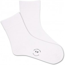 K. Bell Women's Hydrating Microfiber Crew Socks 1 Pair, White, Women's 9-11