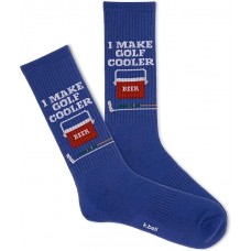 K. Bell Men's I'D Hit That Active Crew Socks 1 Pair, Blue, Men's 10-13 Shoe