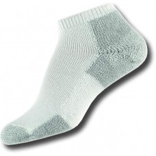 Thorlo Maximum Cushion Low-Cut Running Socks - White/Platinum, M