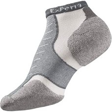 Thorlo Unisex Techfit Light Cushion Low Cut 1 Pair, Grey, X-Large