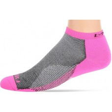 Thorlos Unisex Running Light Cushion Low Cut, Elle Pink/Black, S