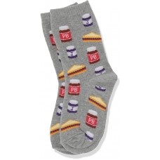 HotSox Kids Peanut Butter and Jelly(S/M) Socks, Sweatshirt Grey Heather, 1 Pair, Small/Medium